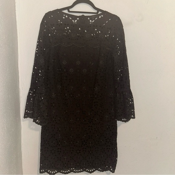 J. Crew Dresses & Skirts - J. Crew Black Sheath Dress with Bell Sleeves
